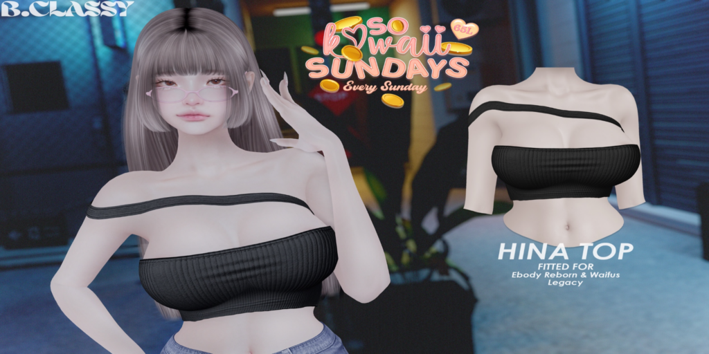Hina Top - Legacy/Reborn/+mods	&lt;a href=&quot;http://maps.secondlife.com/secondlife/Phoenix%20Paradise/83/89/1545&quot; target=&quot;_blank&quot;&gt;Teleport&lt;/a&gt;