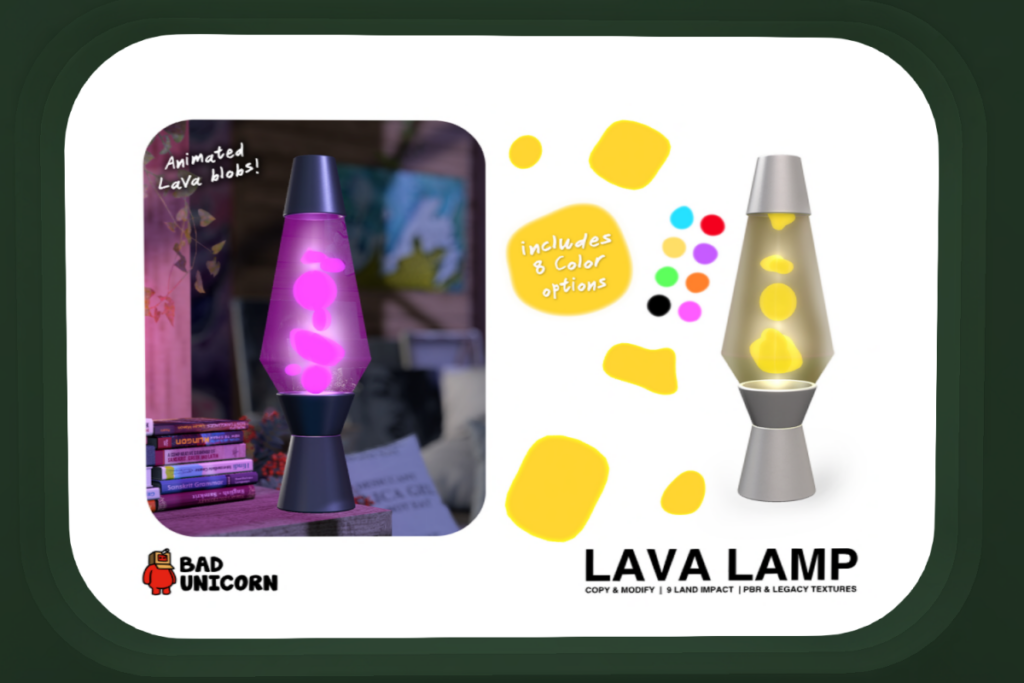 Lava Lamp, L$399