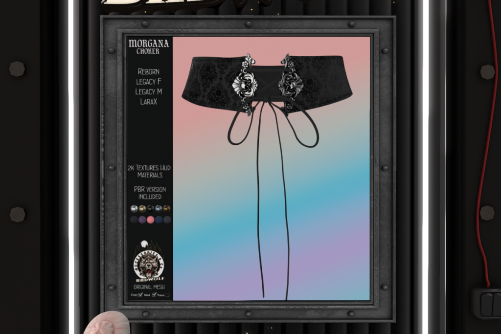 Morgana Choker - Legacy F+M/MaitreyaX, L$350