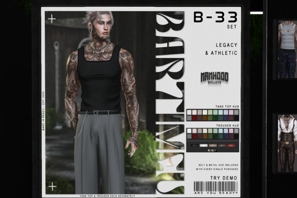 B-33 Set - Legacy/+mods, L$250 each/L$1800 FP