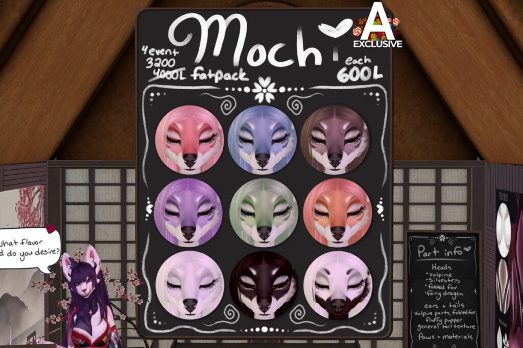 Mochi Mod Kit - BOM/see ad for fits, L$600 each/L$3200 FP