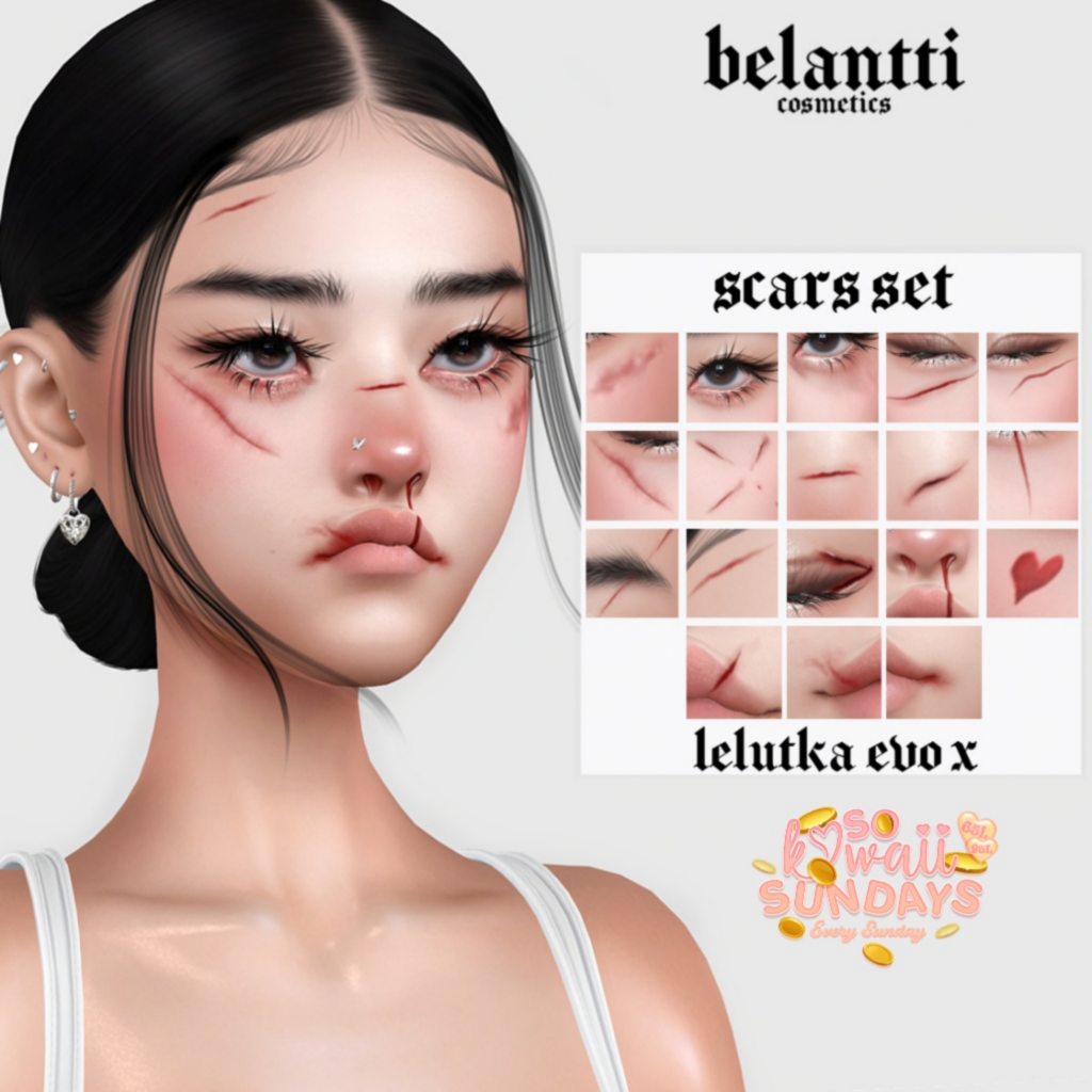 Scars Set - EvoX	&lt;a href=&quot;http://maps.secondlife.com/secondlife/Legenda/174/95/698&quot; target=&quot;_blank&quot;&gt;Teleport&lt;/a&gt;
