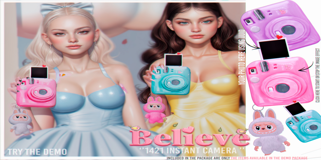 1421 Instant Camera Holdable	&lt;a href=&quot;http://maps.secondlife.com/secondlife/Bliss%20Kingdom/42/150/2001&quot; target=&quot;_blank&quot;&gt;Teleport&lt;/a&gt;