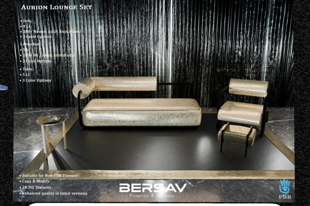Aurion Lounge Decor Set, L$900