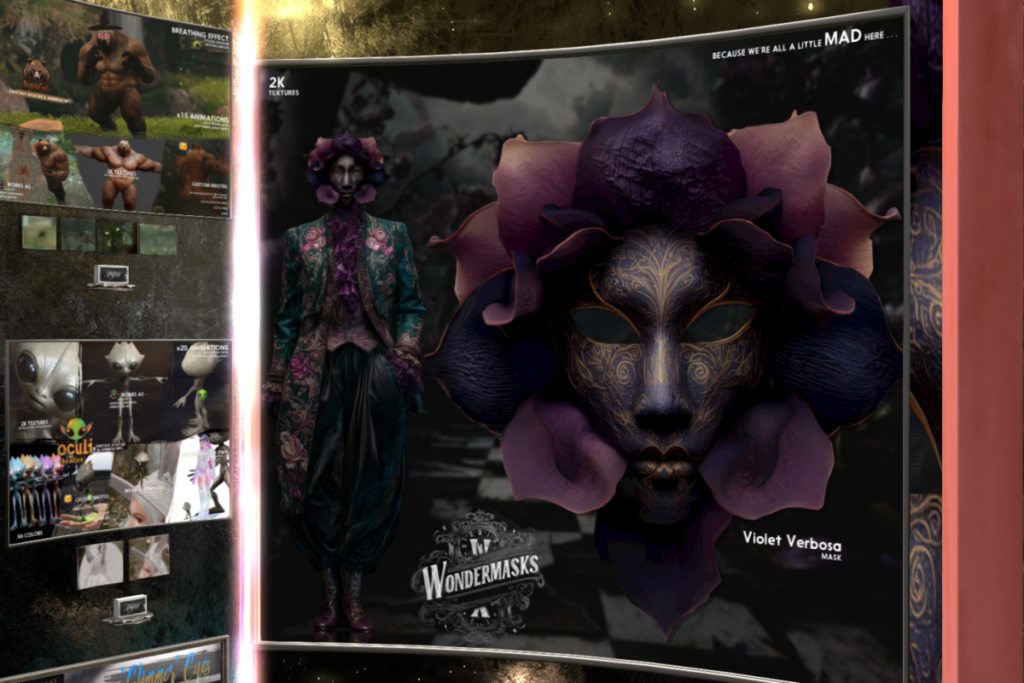 Wondermasks Violet Verbosa, L$295
