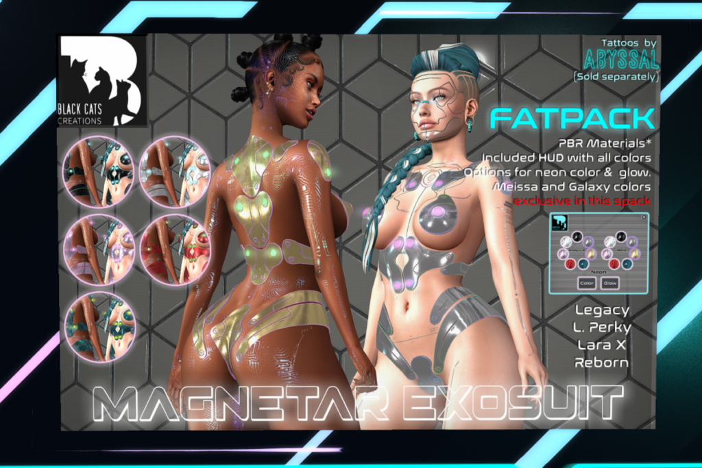 Magnetar Exosuit - Legacy/MaitreyaX/Reborn/+mods, L$399 each/L$1599 FP