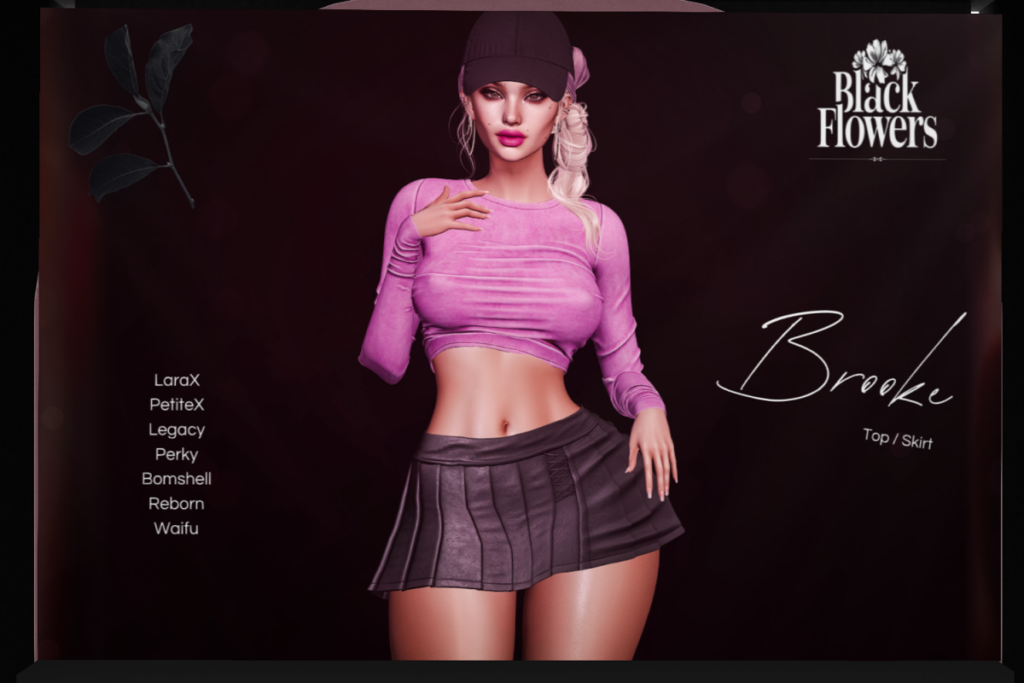 Brooke Top and Skirt - Legacy/MaitreyaX/Reborn/+mods, L$275 each/L$1850 FP