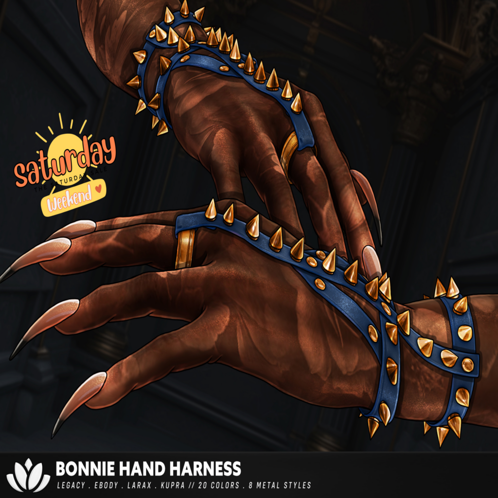 Bonnie Hand Harness - Inithium/Legacy/MaitreyaX/Reborn	&lt;a href=&quot;https://maps.secondlife.com/secondlife/BlackLotus/115/93/29&quot; target=&quot;_blank&quot;&gt;Teleport&lt;/a&gt;