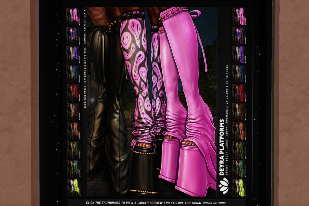 Deyra Platforms - Inithium/Legacy/MaitreyaX/Nhumana/Reborn, L$255 each/L$1115-L$1250 each FP