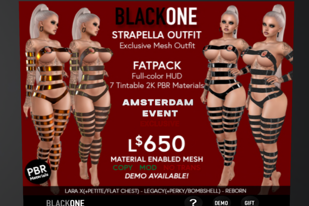 Strapella Outfit - Legacy/MaitreyaX/Reborn/+mods, L$650