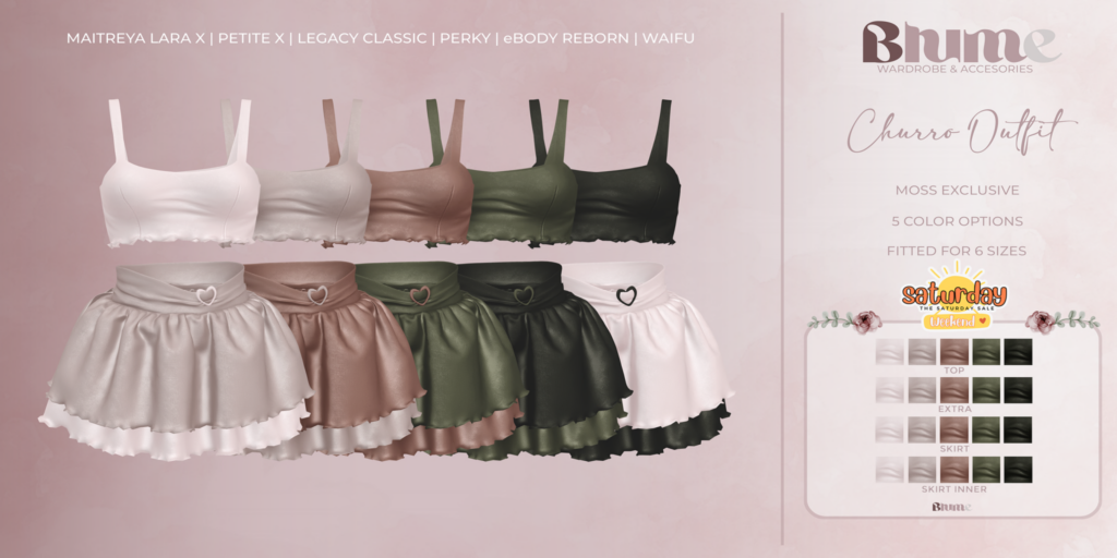 Churro Outfit - Legacy/MaitreyaX/Reborn/+mods	&lt;a href=&quot;http://maps.secondlife.com/secondlife/Bruschetta/140/41/1301&quot; target=&quot;_blank&quot;&gt;Teleport&lt;/a&gt;