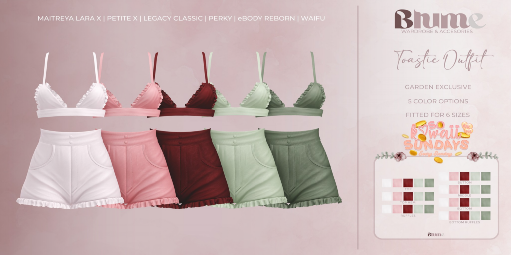 Toastie Outfit - Legacy/MaitreyaX/Reborn/+mods	&lt;a href=&quot;http://maps.secondlife.com/secondlife/Bruschetta/149/46/1301&quot; target=&quot;_blank&quot;&gt;Teleport&lt;/a&gt;
