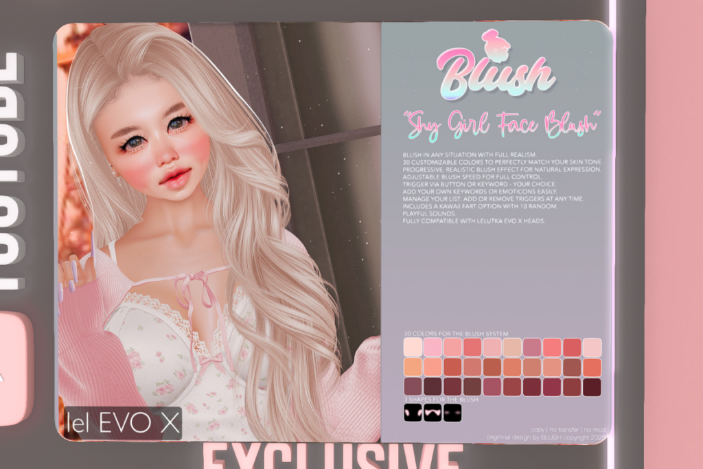 Shy Girl Face Blush - EvoX, L$249