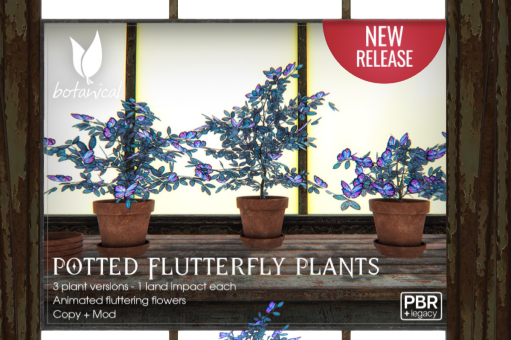 Potter Flutterfly Plants, L$399