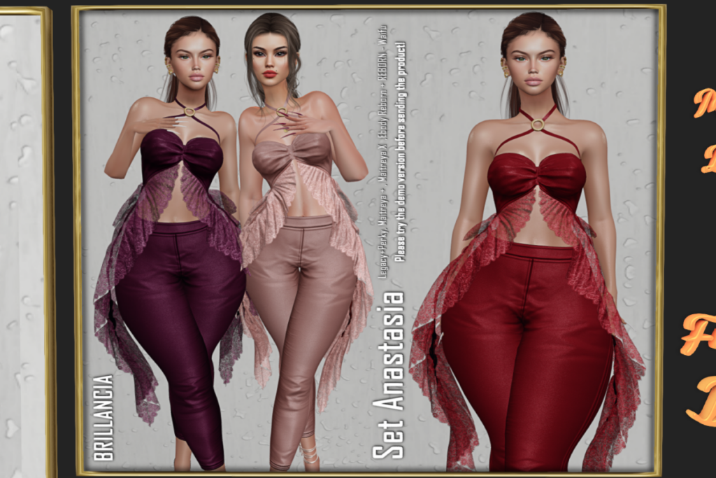 Anastasia Set - Legacy/Maitreya/Reborn/+mods, L$199-L$299 each/L$1599 FP
