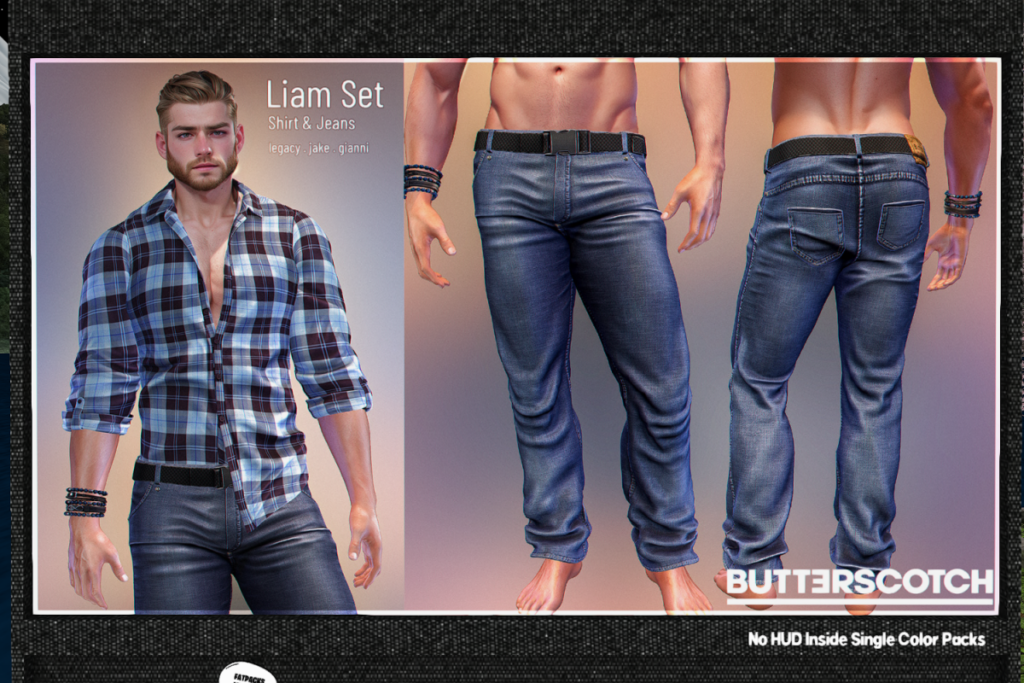 Liam Set - Gianni/Jake/Legacy	&lt;a href=&quot;http://maps.secondlife.com/secondlife/BUTTERSCOTCH/129/152/24&quot; target=&quot;_blank&quot;&gt;Teleport&lt;/a&gt;