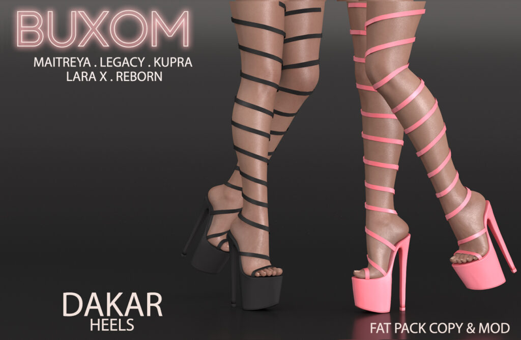 Dakar Heels - Inithium/Legacy/Maitreya/Reborn/+mods