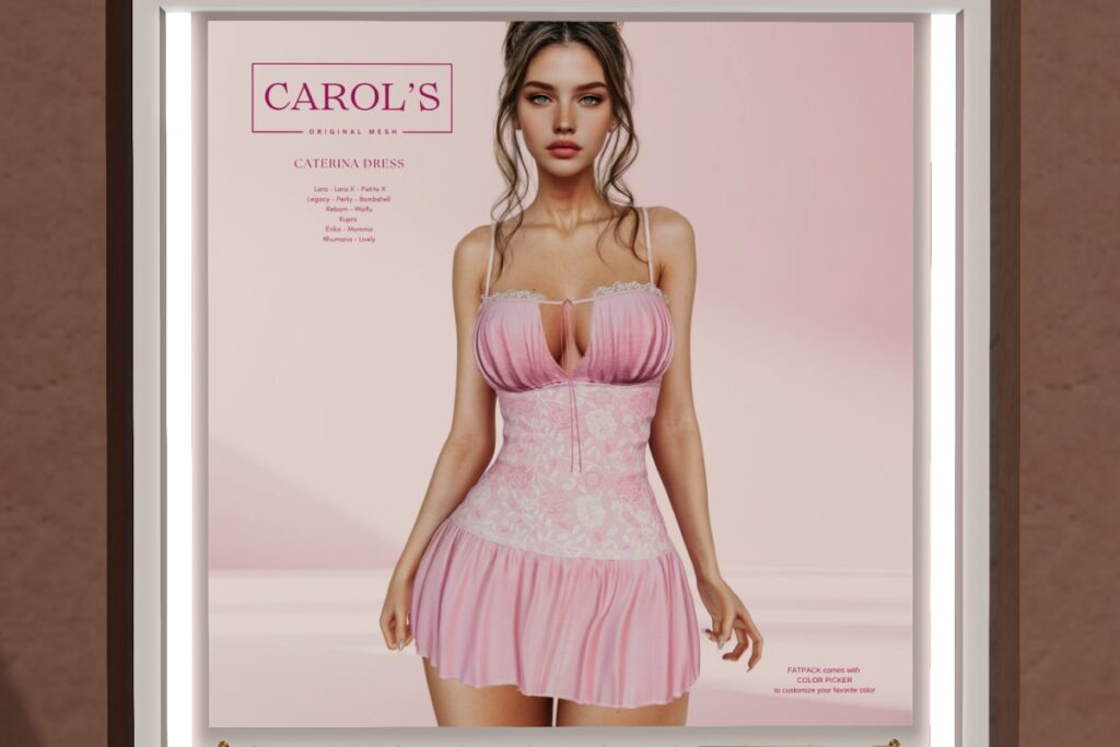Caterina Dress - Erika/Inithium/Legacy/Maitreya/Nhumana/Reborn/+mods, L$250 each/L$990 FP