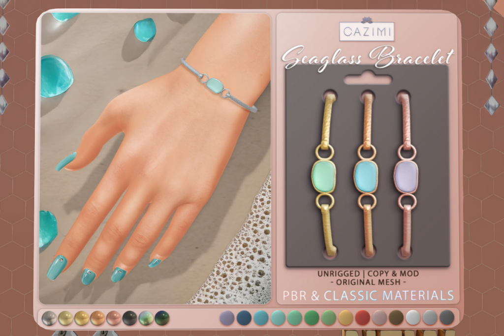 Seaglass Bracelet, L$99