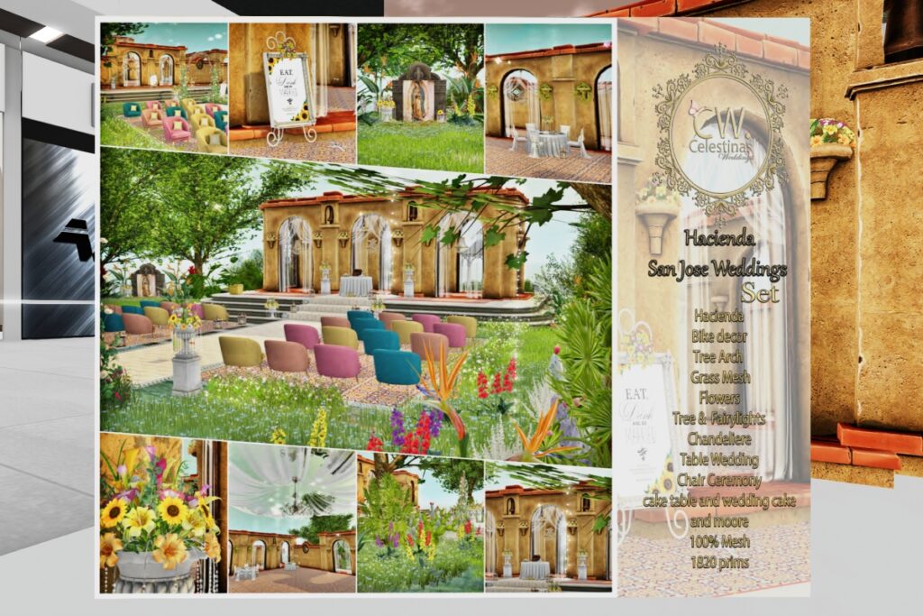 Hacienda San Jose Weddings Decor Set, L$550