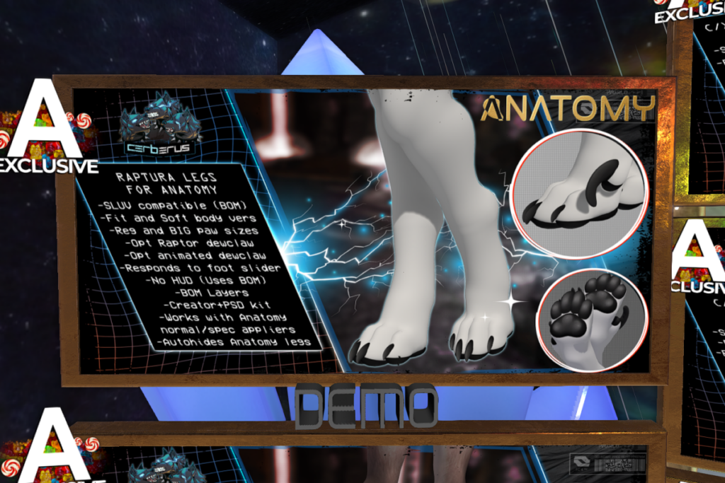 Raptura Legs - Anatomy/Reborn, L$649 each
