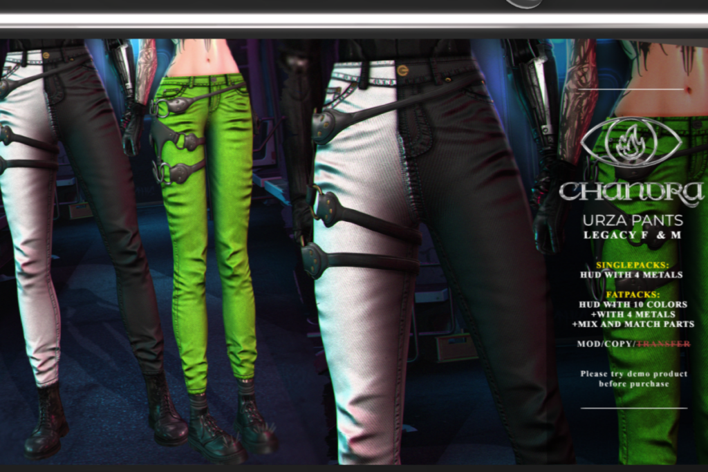 Urza Pants - Legacy F+M, L$250 each/L$1500 FP