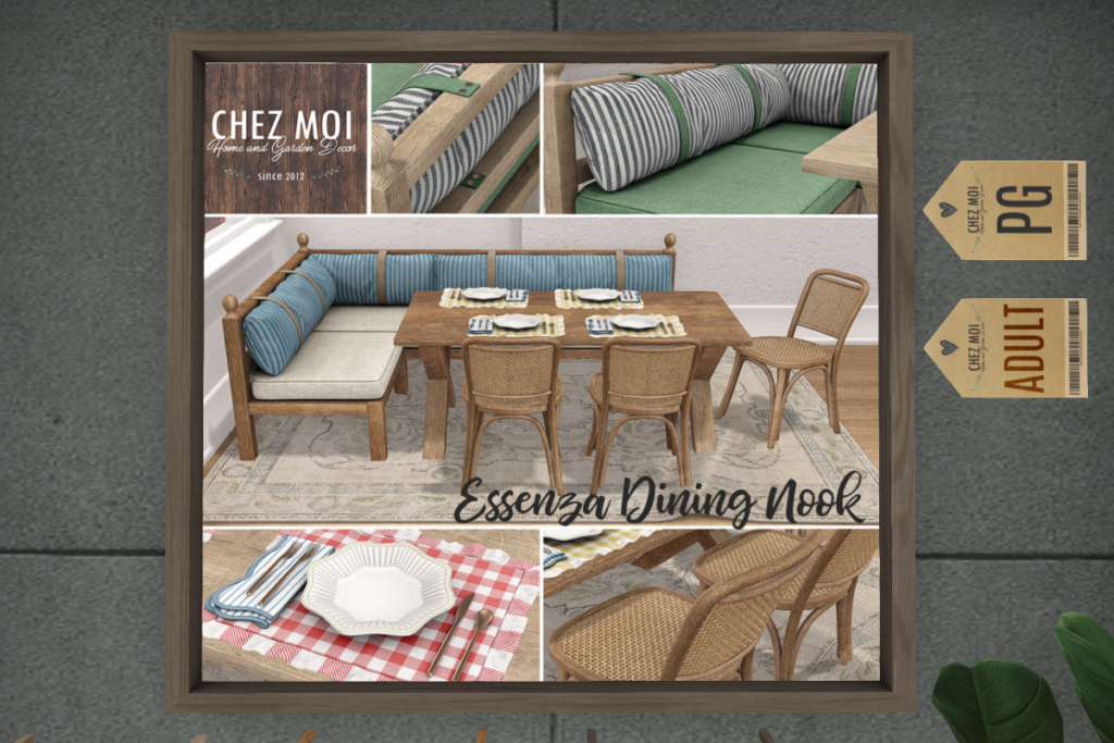 Essenza Dining Nook, L$360 PG/L$559 Adult
