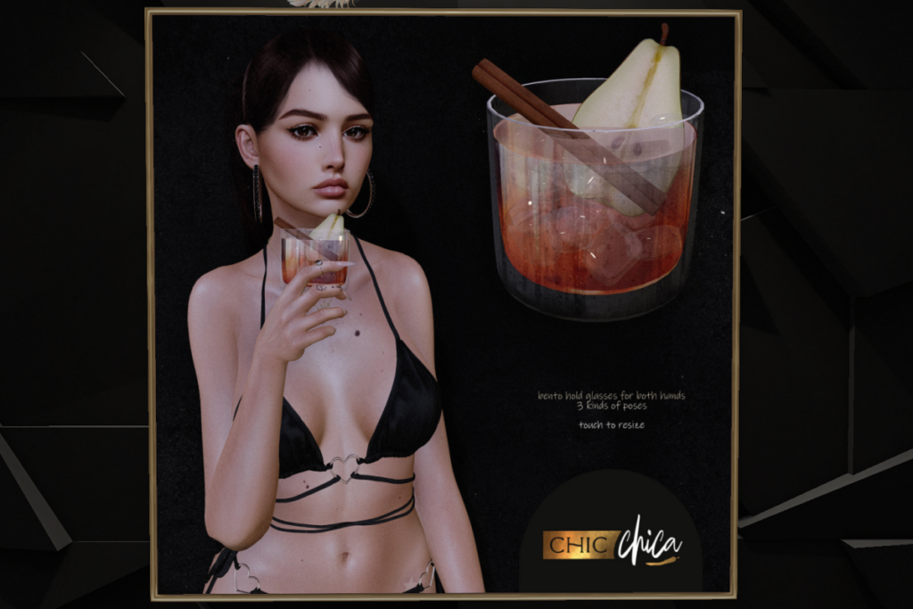 Pear Bourbon Smash Holdable, L$260