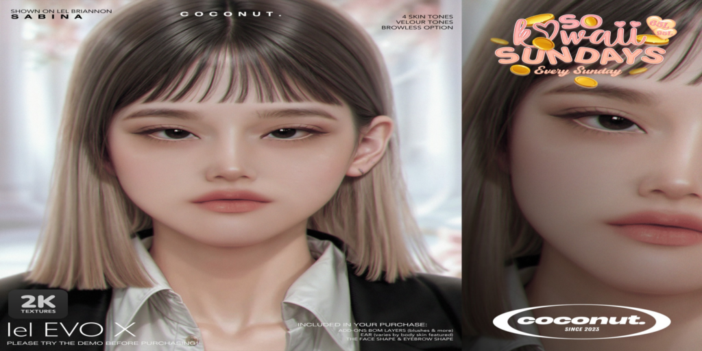 Sabina Skin - EvoX	&lt;a href=&quot;http://maps.secondlife.com/secondlife/Prince%20Island/159/219/801&quot; target=&quot;_blank&quot;&gt;Teleport&lt;/a&gt;