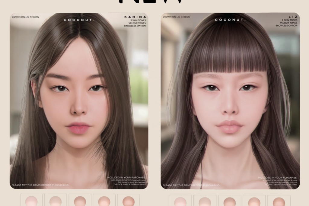 Karina Skin - EvoX, L$560 each | Liz Skin - EvoX, L$650 each