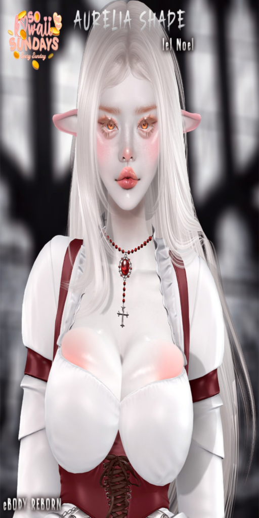 Aurelia Shape - EvoX Noel/Reborn	&lt;a href=&quot;http://maps.secondlife.com/secondlife/Hashira/58/165/2&quot; target=&quot;_blank&quot;&gt;Teleport&lt;/a&gt;