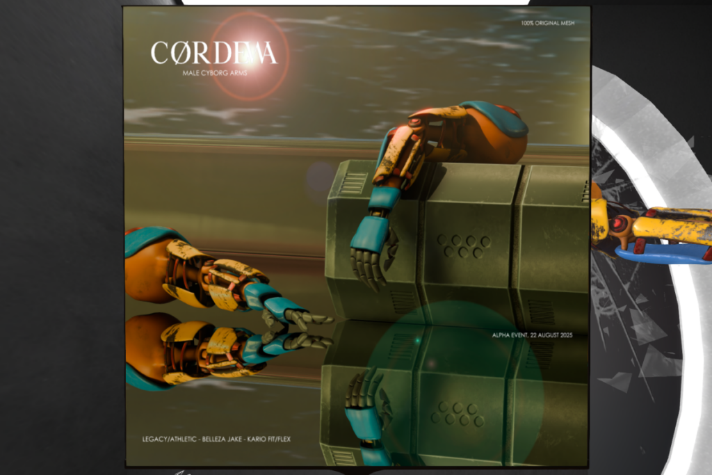 Male Cyborg Arm - Jake/Inithium/Legacy/+mods, L$450 each/L$1450 FP