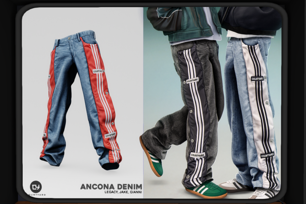 Ancona Denim - Gianni/Jake/Legacy, L$299 each/L$1599 FP