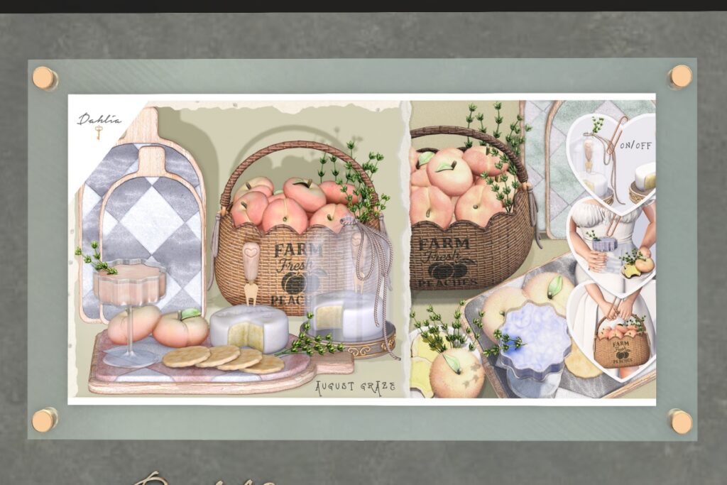 August Glaze Decor &amp; Holdables, L$199-L$299 each/L$1999 FP