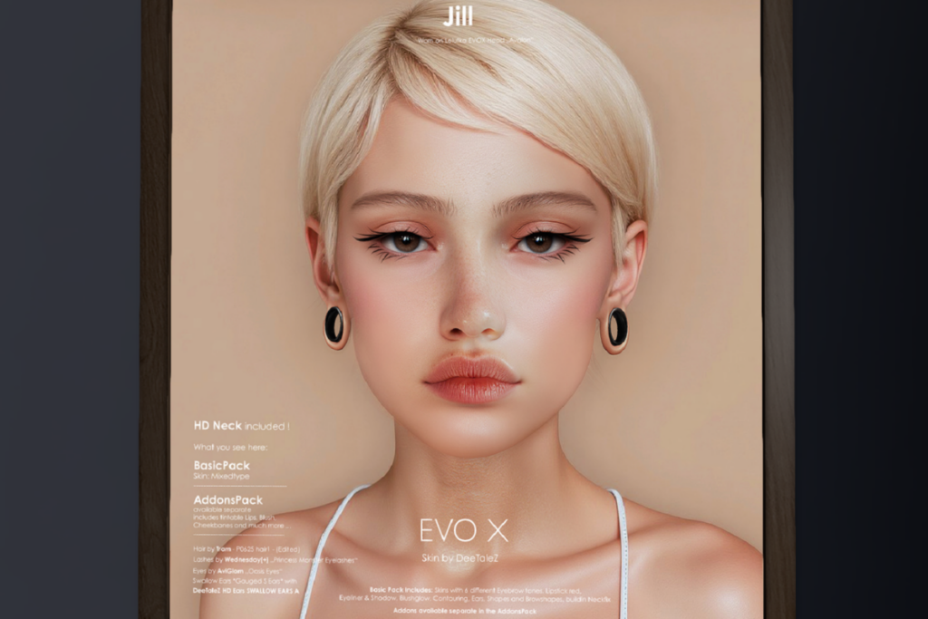 Jill Skin - EvoX, L$998 each/L$4900 FP