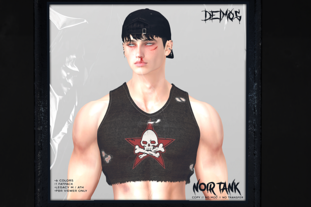 Noir Tank - Legacy, L$279 each/L$1099 FP
