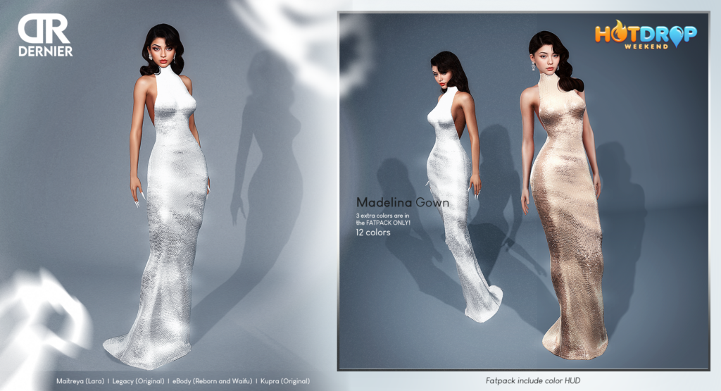 Madelina Gown - Inithium/Legacy/Maitreya/Reborn/+mods