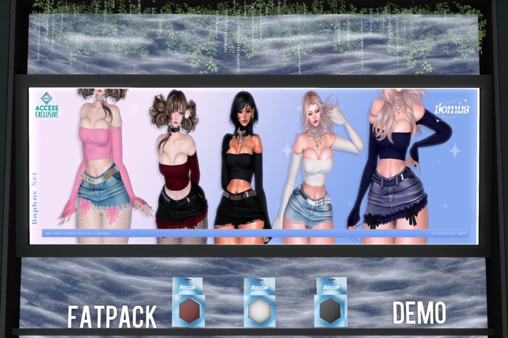 Daphne Set - Reborn/+mods, L$350 each/L$1250 FP