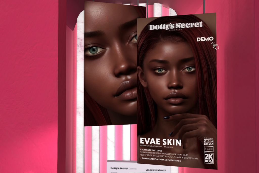 Evae Skin - EvoX/Velour, L$699 each/L$4999 FP
