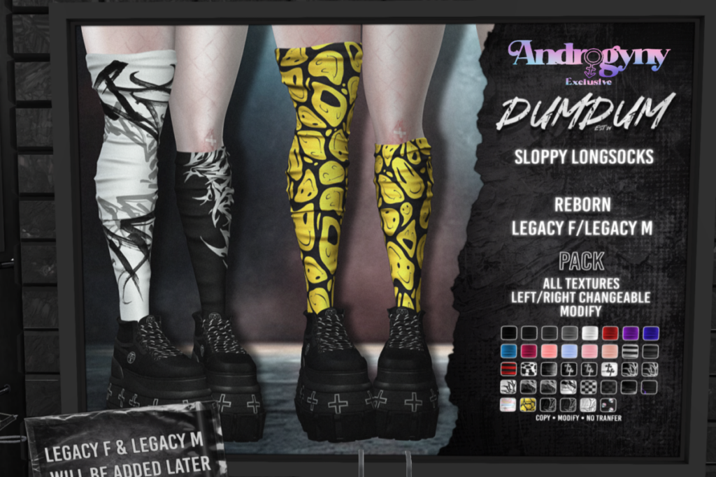 Sloppy Longsocks - Legacy F+M/Reborn, L$499