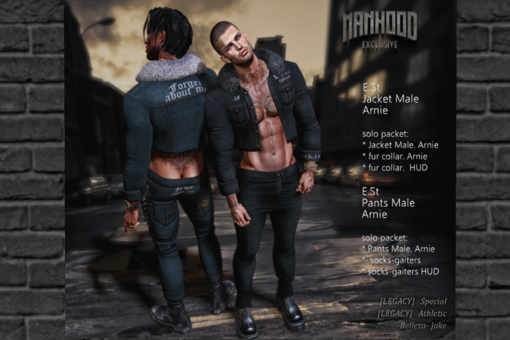 Arnie Set - Jake/Legacy/+mods, L$260 each/L$1200 each FP