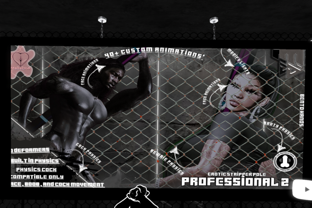 Professional 2 Erotic Stripper Pole, L$2000