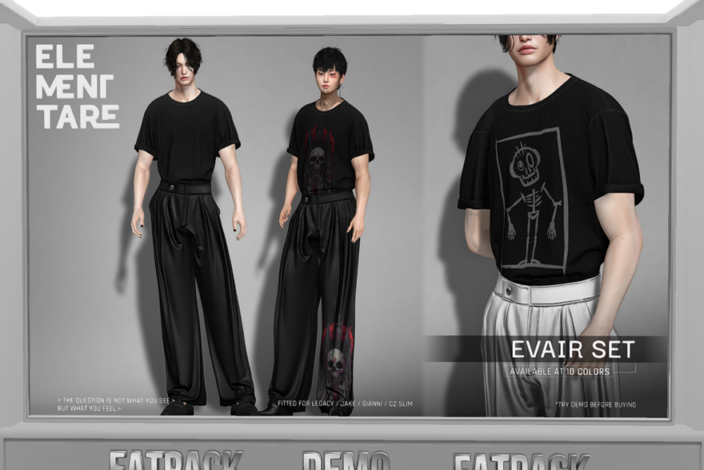 Evair Set - CZ Slim/Gianni/Jake/Legacy, L$250 each/L$950 each FP