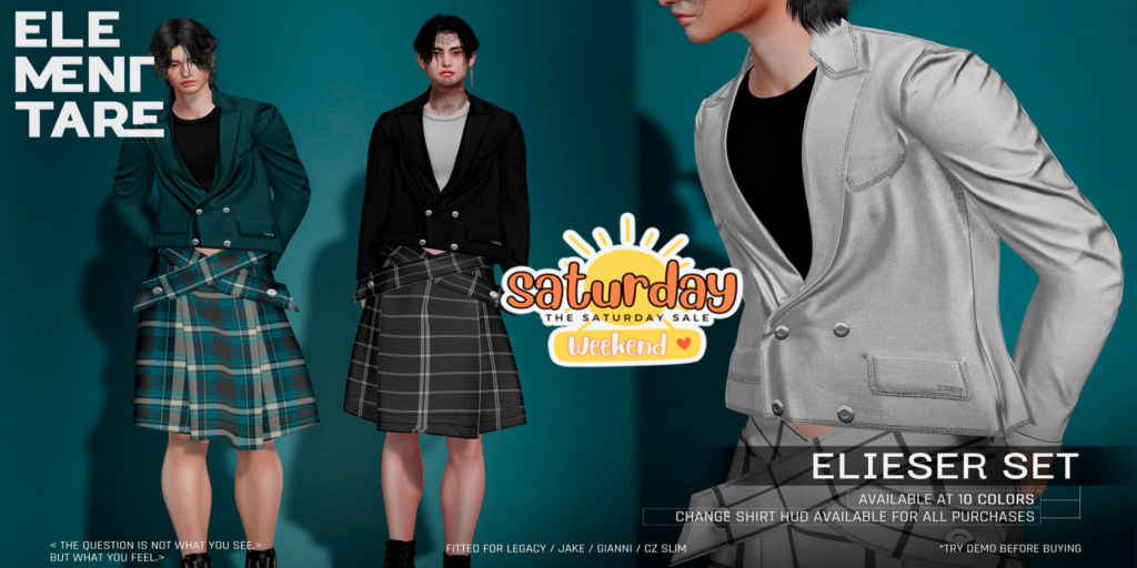 Elieser Set - CZ Slim/Gianni/Jake/Legacy	&lt;a href=&quot;http://maps.secondlife.com/secondlife/Heartbreak/128/128/94&quot; target=&quot;_blank&quot;&gt;Teleport&lt;/a&gt;