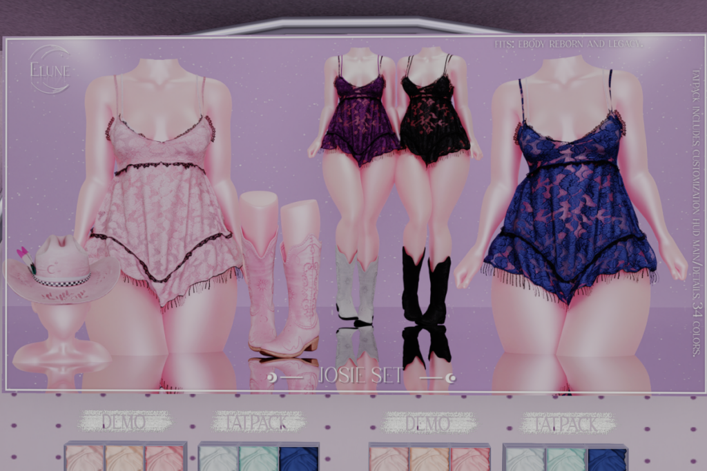 Josie Set - Legacy/Reborn, L$275 each/L$1099 each FP/L$2999 MP