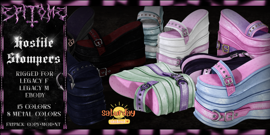 Hostile Stompers - Legacy M+F/Reborn	&lt;a href=&quot;http://maps.secondlife.com/secondlife/BlackLotus/119/48/29&quot; target=&quot;_blank&quot;&gt;Teleport&lt;/a&gt;