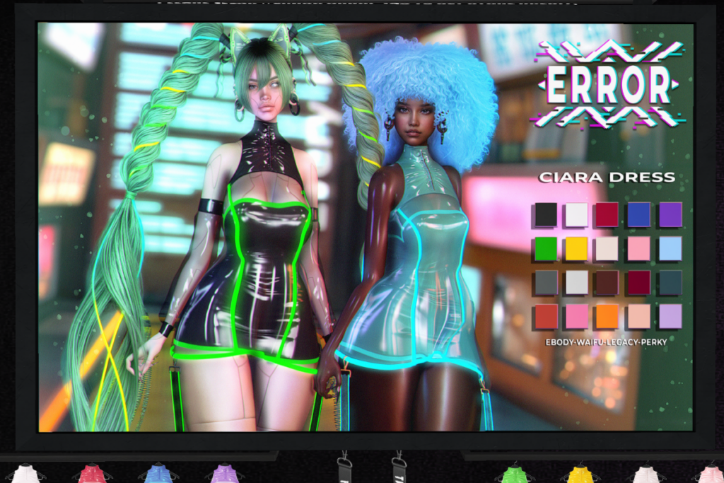 Ciara Dress - Legacy/Reborn/+mods, L$199 each/L$999 FP