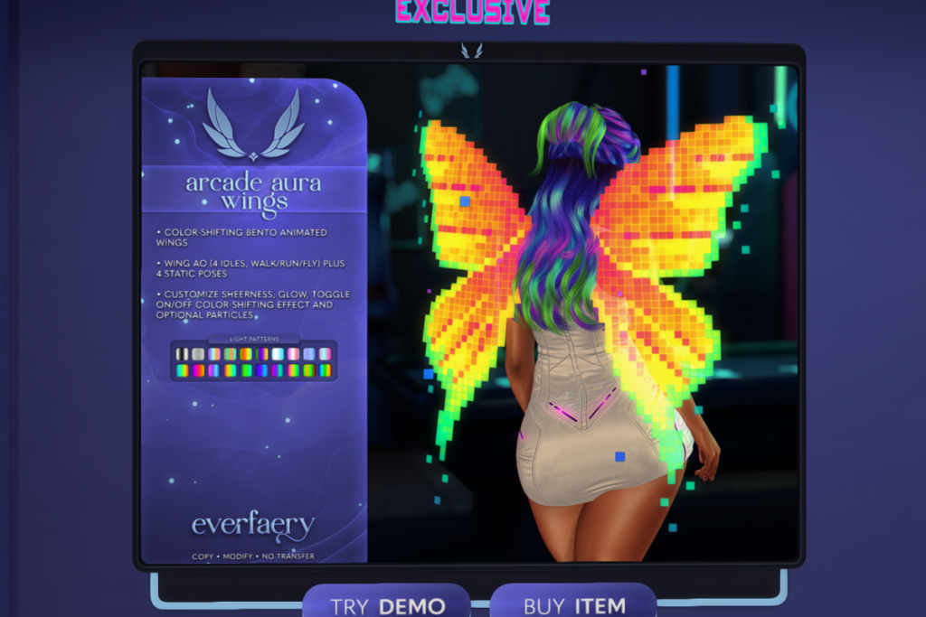 Arcade Aura Wings, L$400