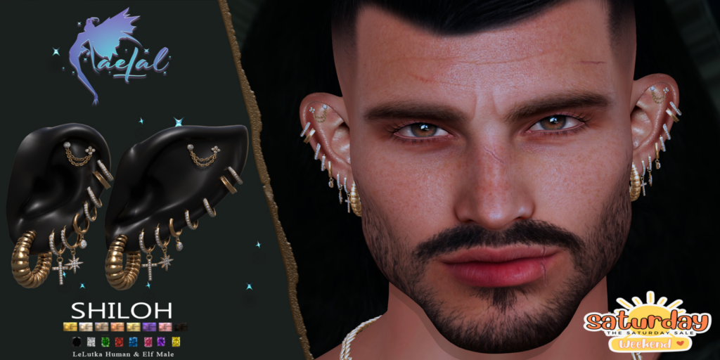 Shilo Earrings - EvoX M Human+Elf	&lt;a href=&quot;http://maps.secondlife.com/secondlife/Cult%20Coven/207/92/41&quot; target=&quot;_blank&quot;&gt;Teleport&lt;/a&gt;