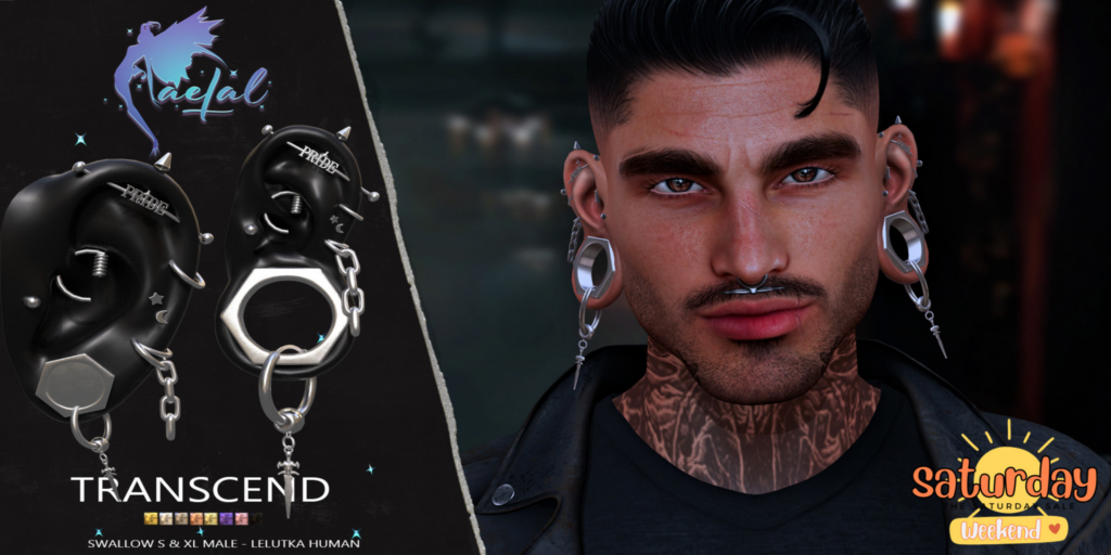 Transcend Earrings - EvoX Human/Swallow Gauged S+XL M	&lt;a href=&quot;http://maps.secondlife.com/secondlife/Cult%20Coven/211/89/45&quot; target=&quot;_blank&quot;&gt;Teleport&lt;/a&gt;